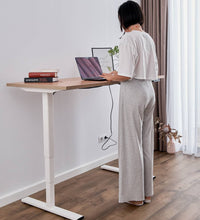 Höhenverstellbarer Schreibtisch - Deskolonia Melamin White