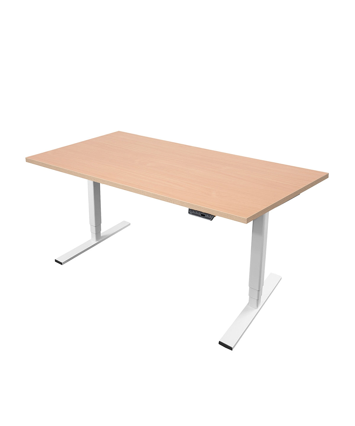 Höhenverstellbarer Schreibtisch - Deskolonia Melamin White