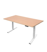 Höhenverstellbarer Schreibtisch - Deskolonia Melamin White