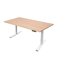 Höhenverstellbarer Schreibtisch - Deskolonia Melamin White
