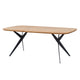 Massivholz-Esstisch Sistina Eiche im Loft-Design – 180x90 cm