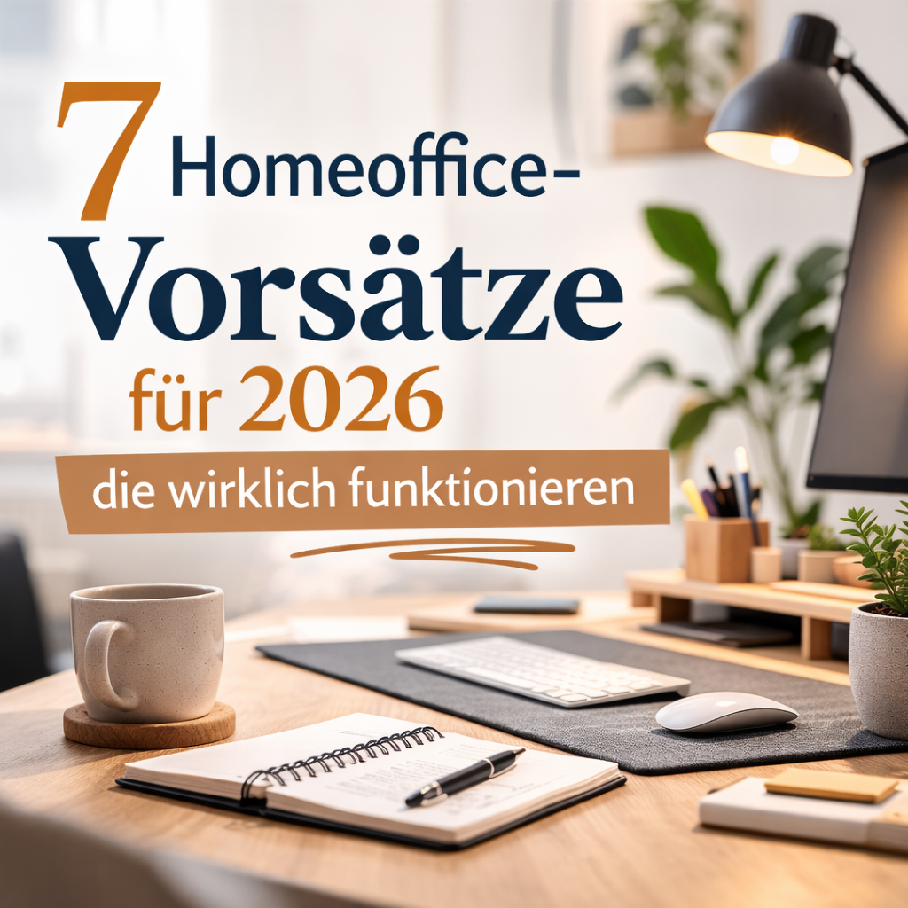 Homeoffice Vorsätze 2026: 7 Schritte für Fokus & Gesundheit