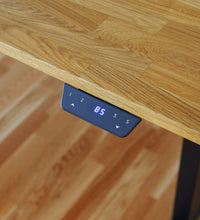 Tischplatte Natur mit detaillierter Ansicht von dem Smart Controller. Position steht auf 85cm