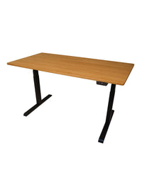 Tischplatte Eiche NaturPro montiert auf Seckom 1050