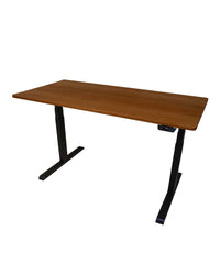 Tischplatte Eiche OldBrown montiert auf Seckom 1050