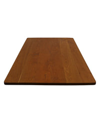 Rückseite Tischplatte OldBrown, zur Erhöhung der Stabilität werden Stahlschienen verbaut 