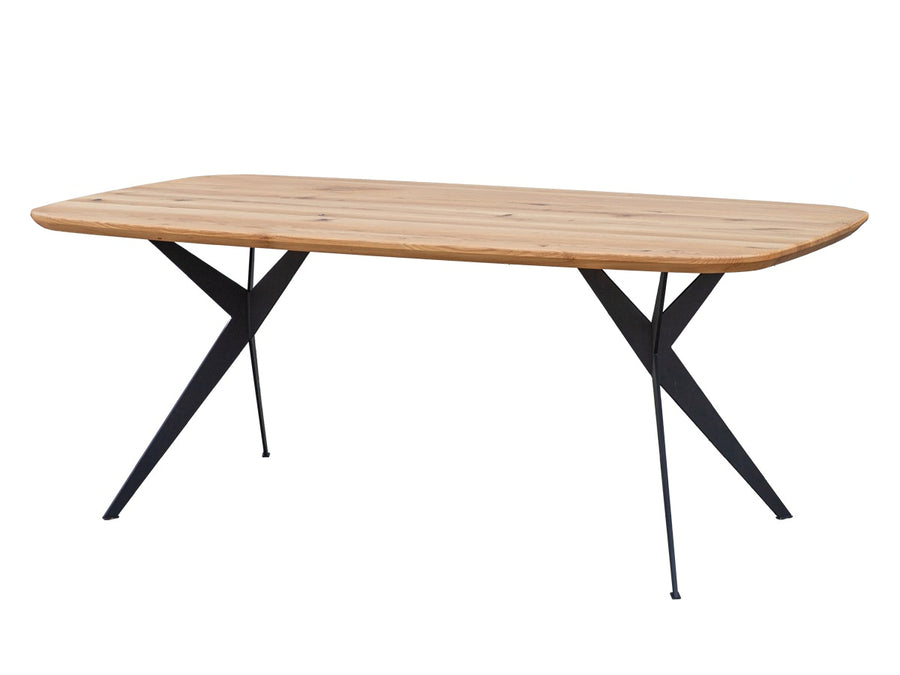 Massivholz-Esstisch Sistina Eiche im Loft-Design – 180x90 cm