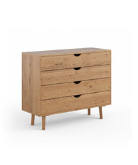 Kommode aus geöltem Eichenholz mit Schubladen und Türen im zeitlosen, minimalistischen Design