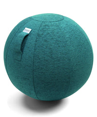 VLUV Sitzball (Modell STOV) mit robustem Stoffbezug, ein großer Gymnastikball als ergonomische Sitzmöglichkeit.