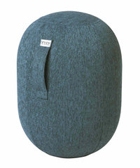 VLUV Balancekapsel (Modell KAPSUL STOV), ein luftgefüllter Balancehocker mit robustem Stoffbezug und rutschfester Unterseite.