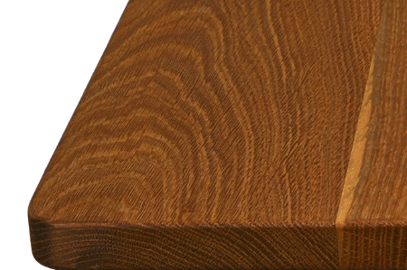 Tischplatte Eiche Old Brown – durchgehende Lamellen, Whiskey-Farböl
